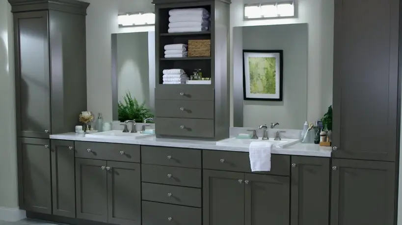 Bathroom Cabinet Installation